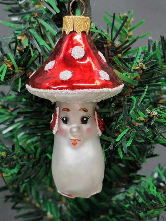 Mushroom Glass Shape Ornament