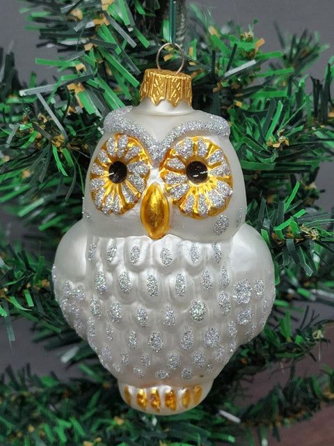 Owl Glass Shape Ornament