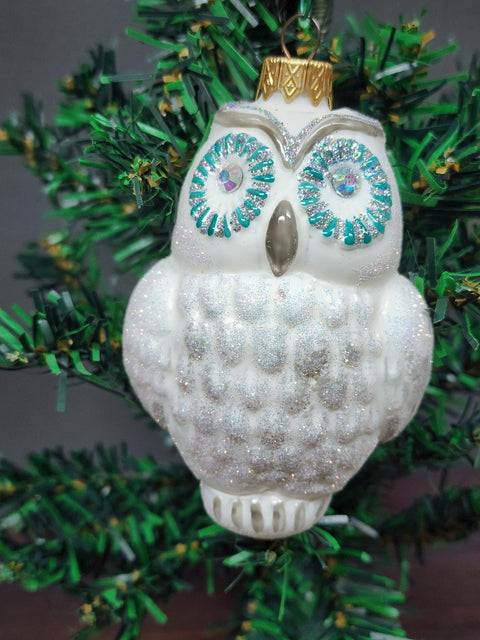 Owl Glass Shape Ornament