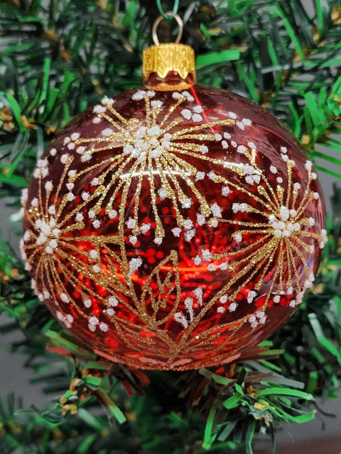 Glass Ornament Flower Dandelion