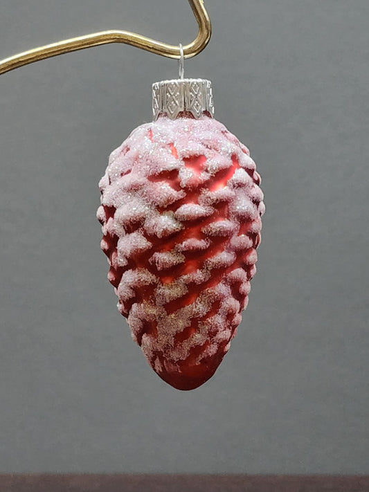 Pinecone Glass Shape Ornament