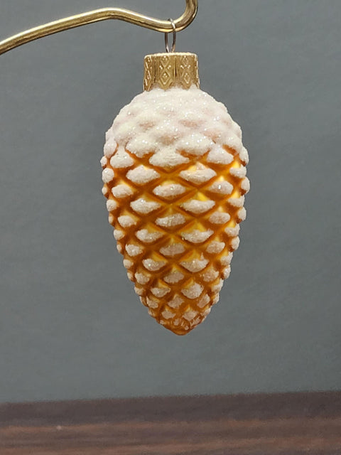 Pinecone Glass Shape Ornament