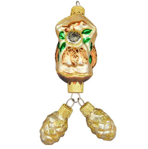 Hand Decorated Glass Keepsake Ornament - Charming Cuckoo Clock Design