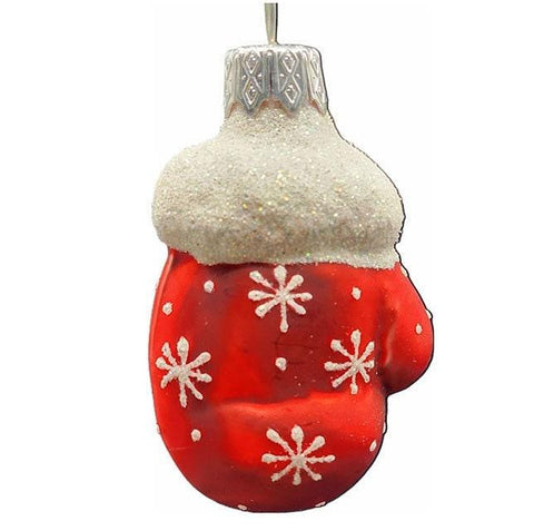 Mitten Glass Shape Ornament