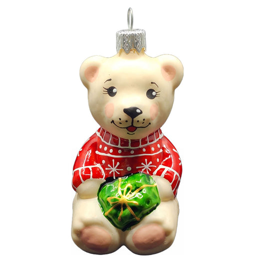 Bear Glass Shape Ornament