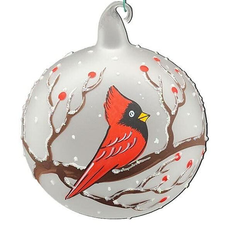 Glass Ornament Cardinal