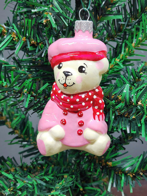 Bear Glass Shape Ornament