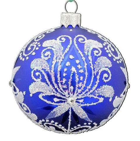 Glass Ornament Flower Design