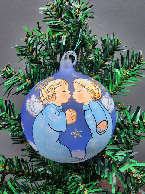 Glass Ornament Angels Design