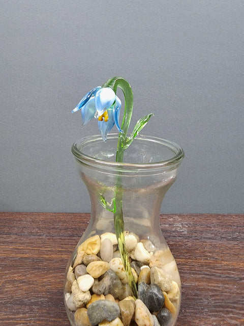 Short Stem Glass Flower Lily