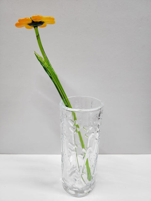 Glass Black Eyed Susan - Handcrafted Long Stem Flower