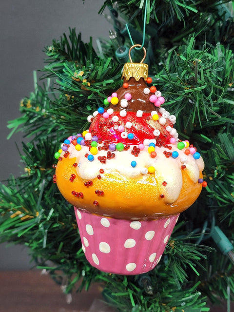 Cupcake Glass Shape Ornament