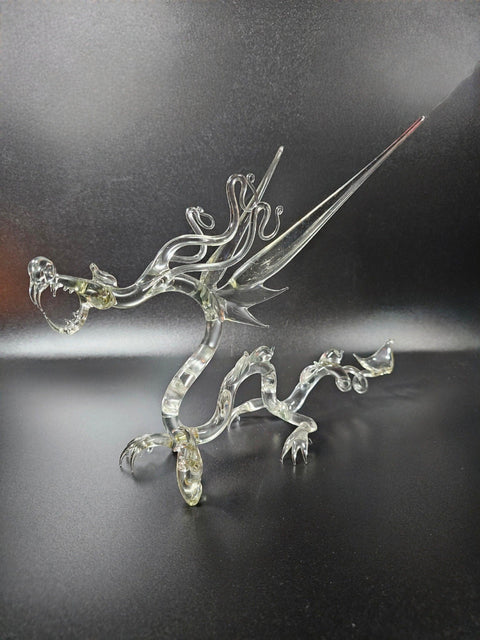 Glass Dragon Figurine