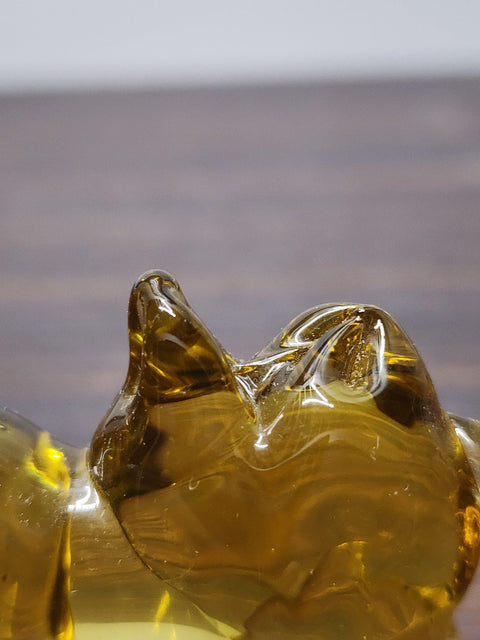 Naturally Colored Glass Figurine - Handcrafted - Camel Design