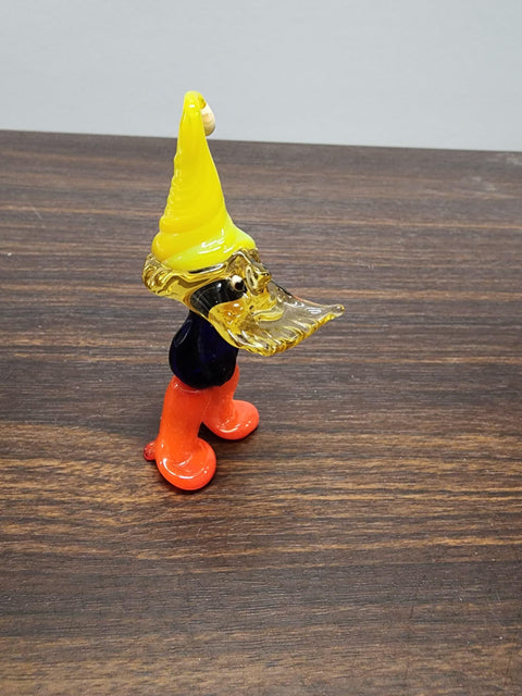 Naturally Colored Glass Figurine - Handcrafted - Gnome Design