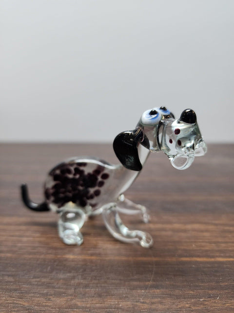 Dog Glass Animal Figurine