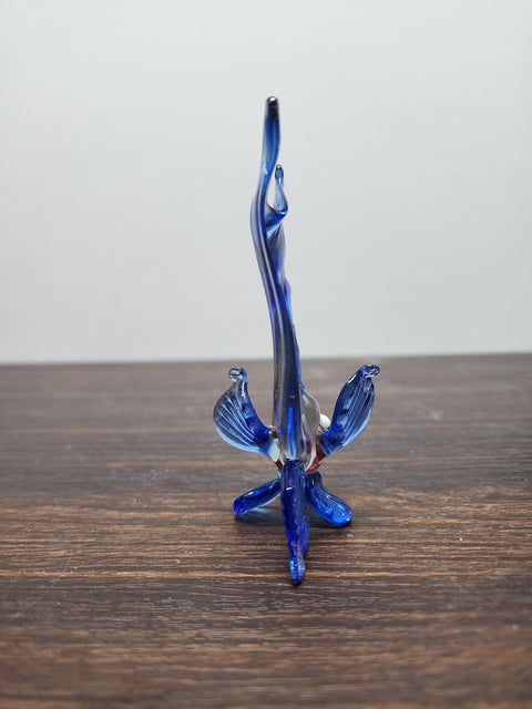 Naturally Colored Glass Figurine - Handcrafted - Fish Design