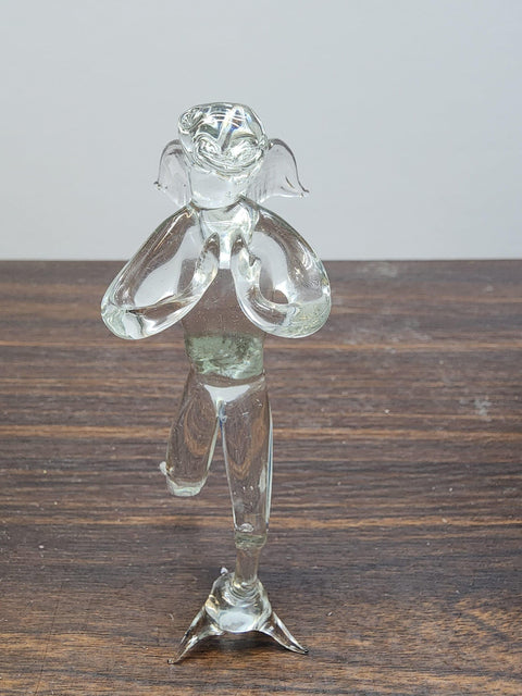 Naturally Colored Glass Figurine - Handcrafted - Angel Design