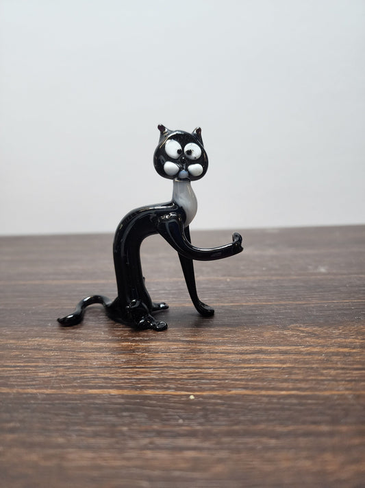 Cat Glass Animal Figurine