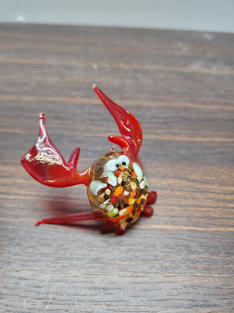 Crab Glass Animal Figurine