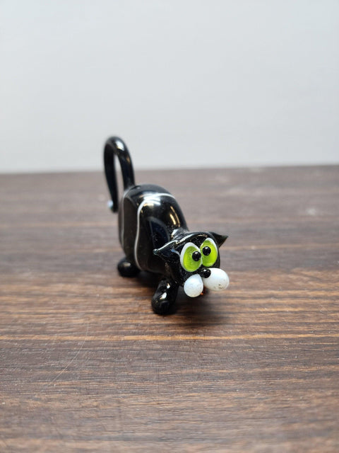 Cat Glass Animal Figurine