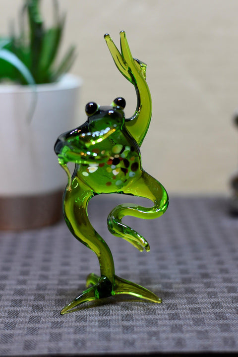 Frog Glass Animal Figurine