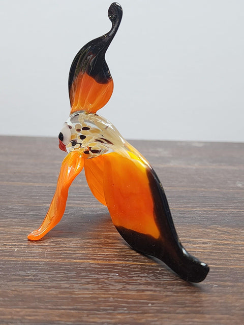 Naturally Colored Glass Figurine - Handcrafted - Fish Design