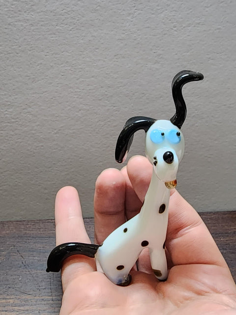 Dalmatian Glass Animal Figurine