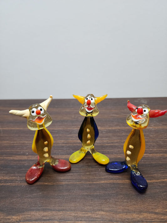 Clown Glass Figurine