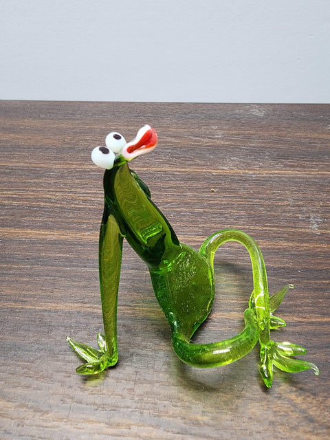 Frog Glass Animal Figurine