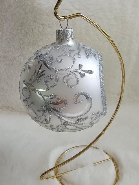 Silver Blown Glass Ornament - Silver Reflector