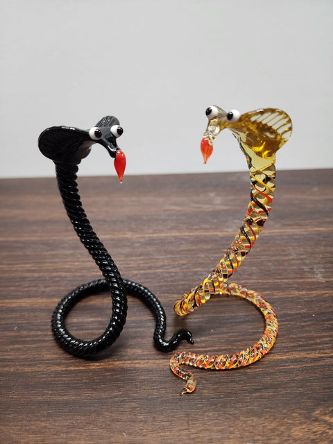 Cobra Glass Animal Figurine