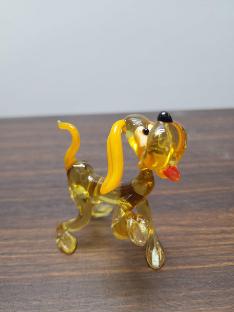 Spaniel Glass Animal Figurine