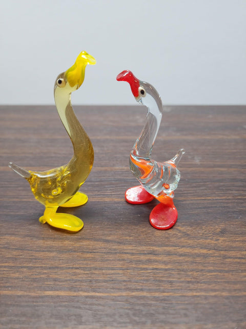 Goose Glass Animal Figurine