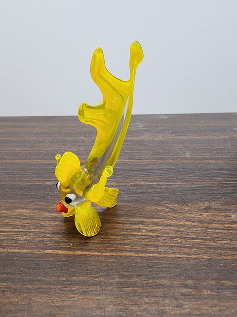 Naturally Colored Glass Figurine - Handcrafted - Fish Design