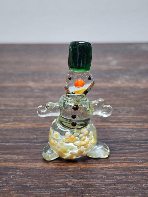 Glass Snowman Figurine