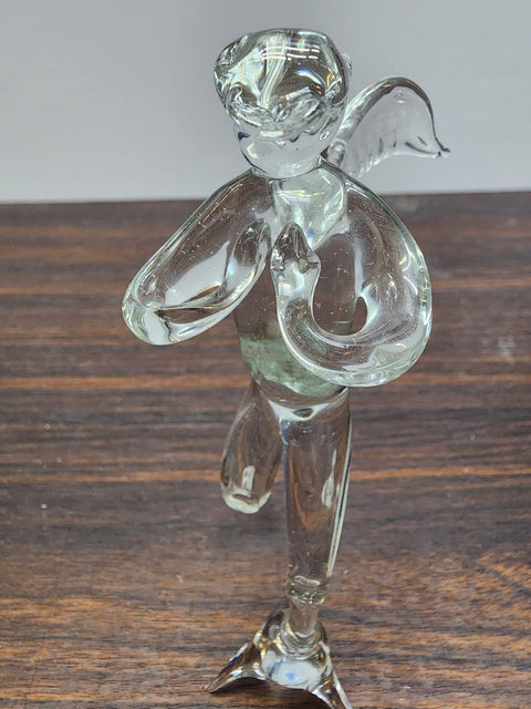 Naturally Colored Glass Figurine - Handcrafted - Angel Design