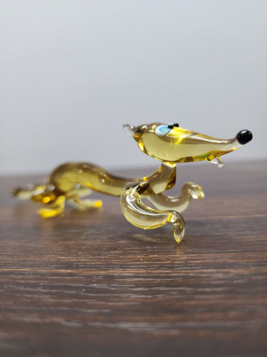 Fox Glass Animal Figurine