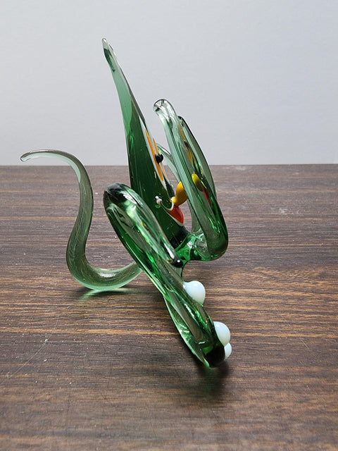 Naturally Colored Glass Figurine - Handcrafted - Octopus Design