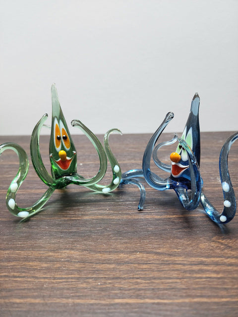 Octopus Glass Animal Figurine