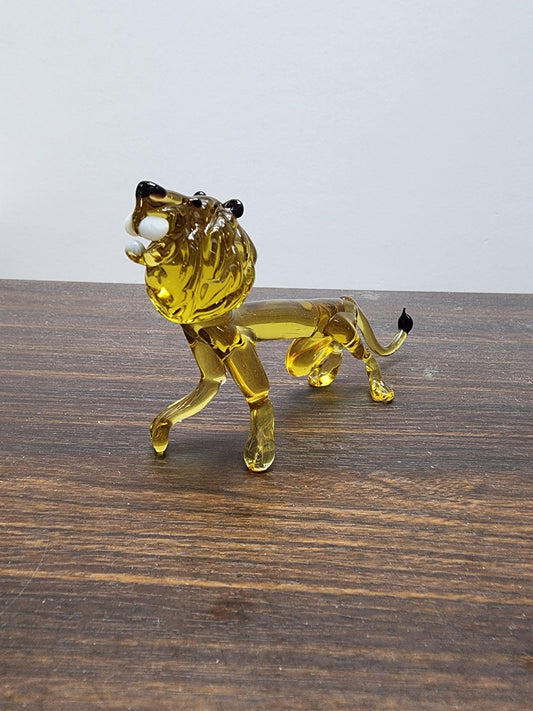 Lion Glass Animal Figurine