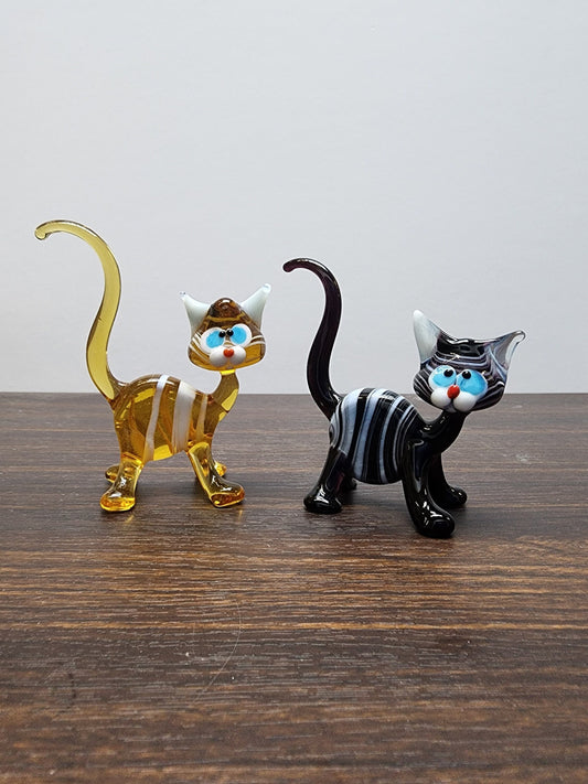 Cat Glass Animal Figurine
